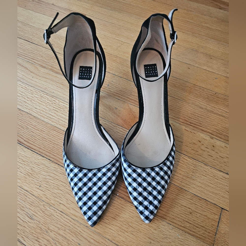 WHBM Pumps 9.5 - Black and White Casual / Dressy